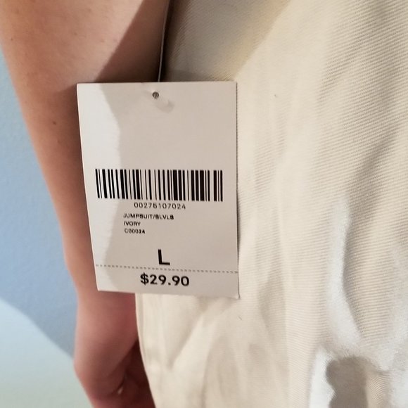 !!3 FOR $25 -- Forever 21 Ivory Jumpsuit NWT - Picture 5 of 6